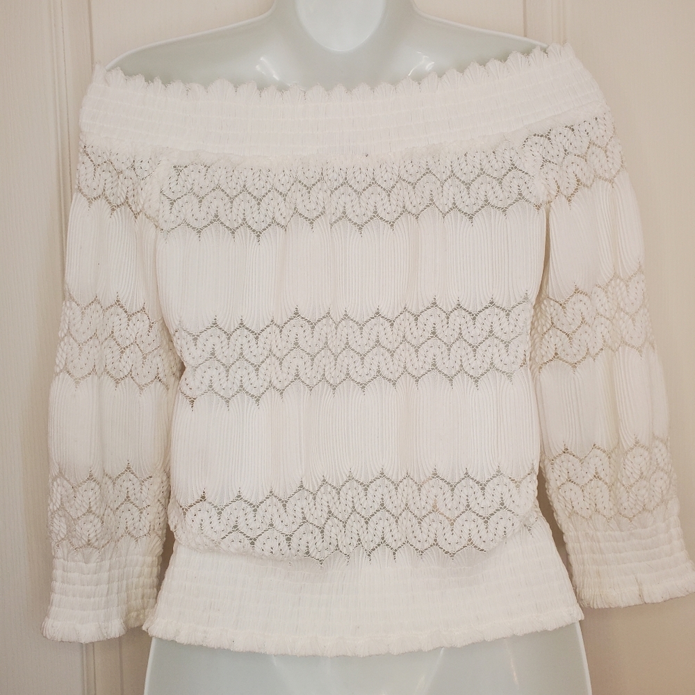 Dynamite Off Shoulder Ruffle Blouse - Picture 7 of 7